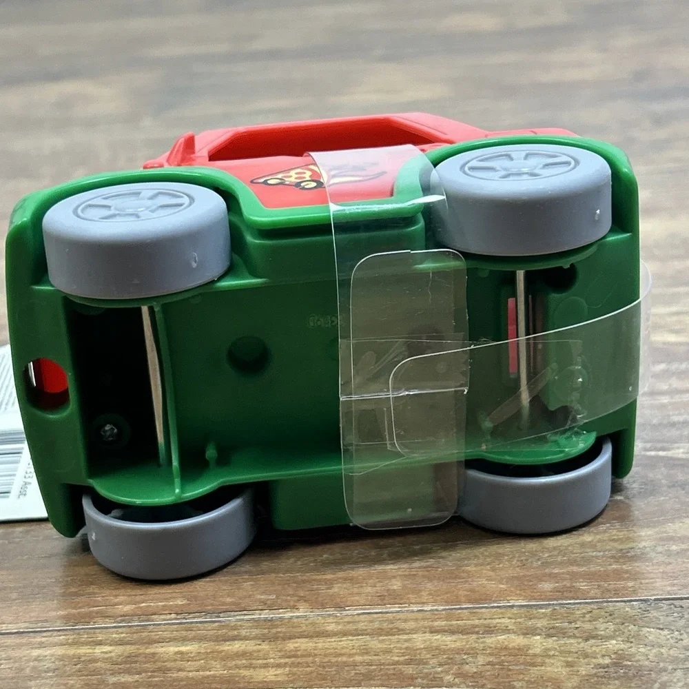 Fisher Price Little People Red Pizza Food Delivery Truck Car Vehicle & Figure